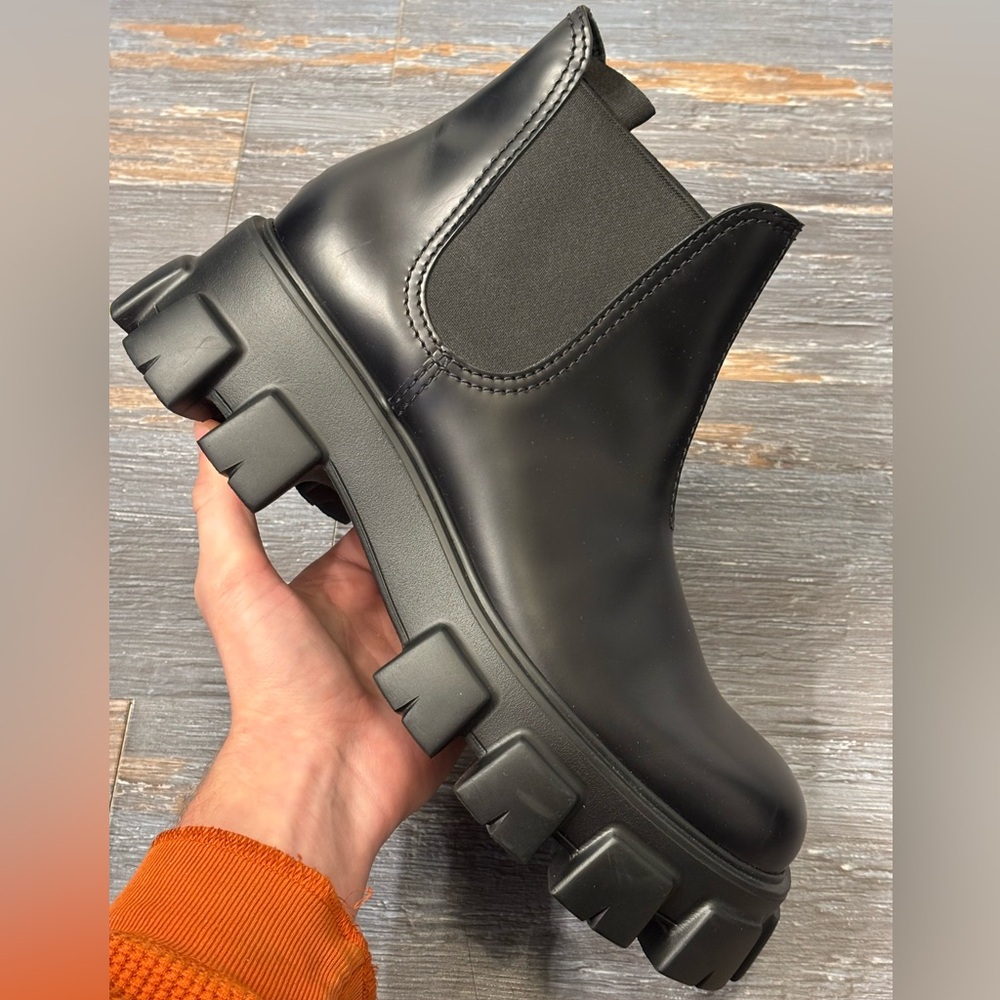 Prada Monolith Chelsea Boots